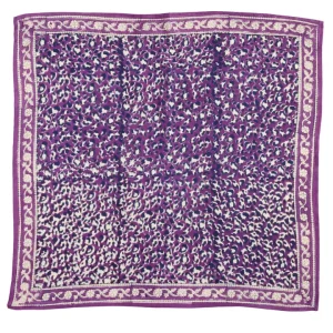 Alternative view of Foulard Indien - Leopard Violine