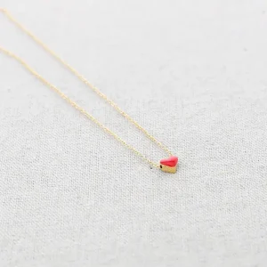 COLLIER CŒUR ROUGE