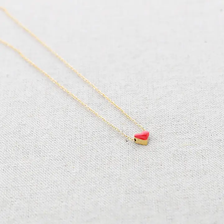 COLLIER CŒUR ROUGE