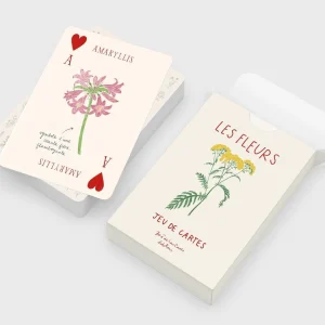 jeu 52 cartes fleurs – Zoé de Las Cases