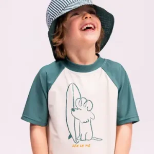 T-shirt de bain manches courtes - Vert - Surfeur