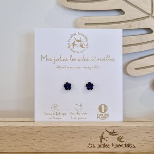 BOUCLES D OREILLES PAILLETTES FLEURS MULTI – Image 3