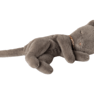 PELUCHE CHATON ENDORMI GRIS