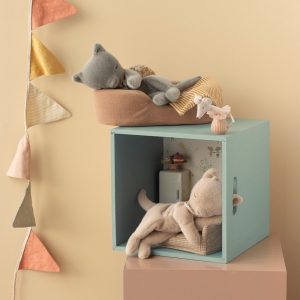 Alternative view of PELUCHE CHATON ENDORMI GRIS