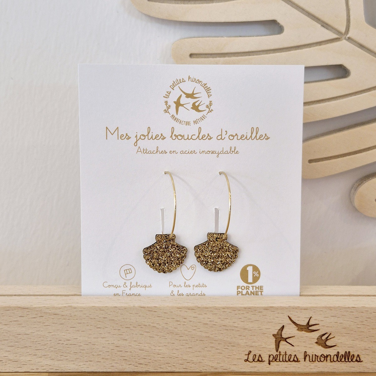 CREOLES COQUILLAGE DORE – Image 2