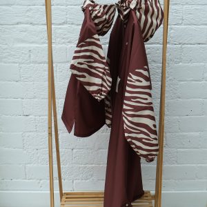 Poncho long Chocolate Zebra – Poule Party