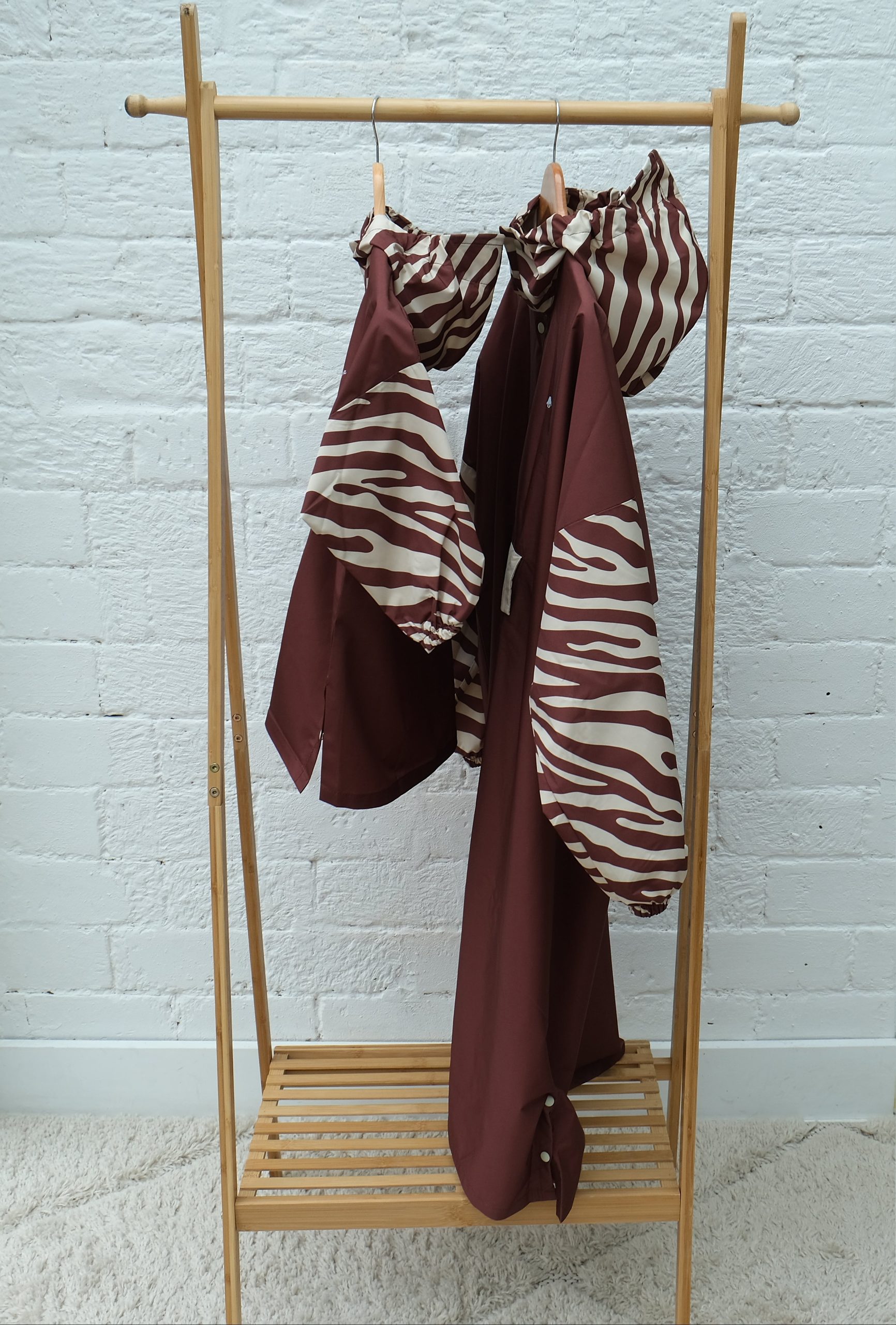 Poncho long Chocolate Zebra – Poule Party