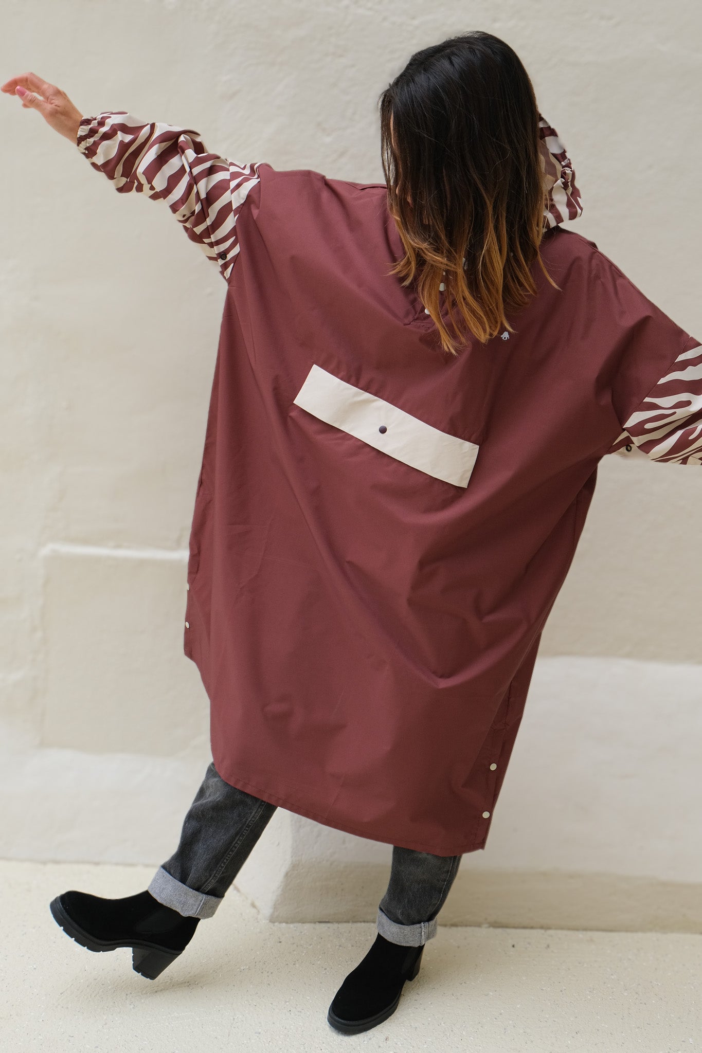 Poncho long Chocolate Zebra – Poule Party