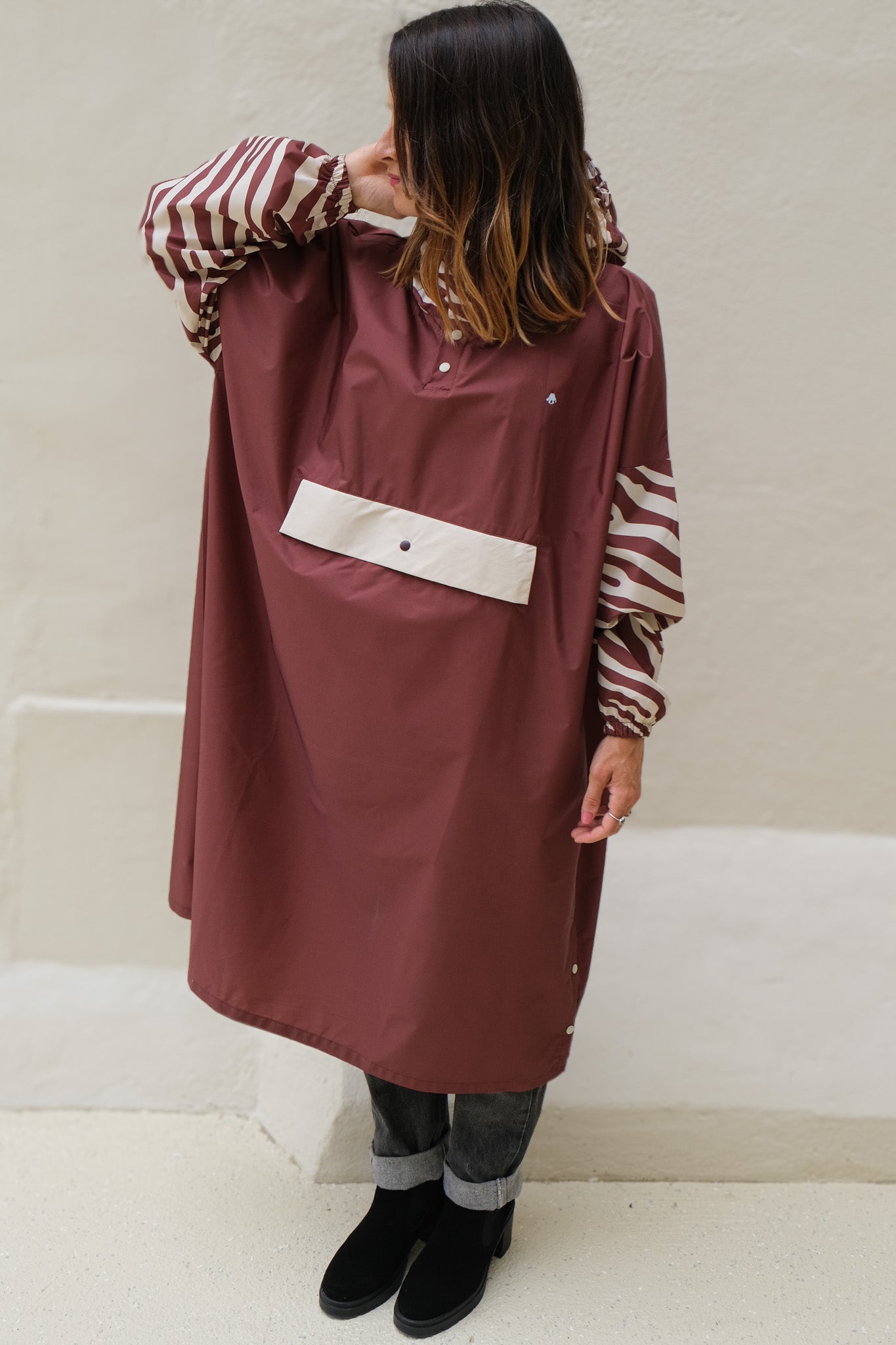 Poncho long Chocolate Zebra – Poule Party