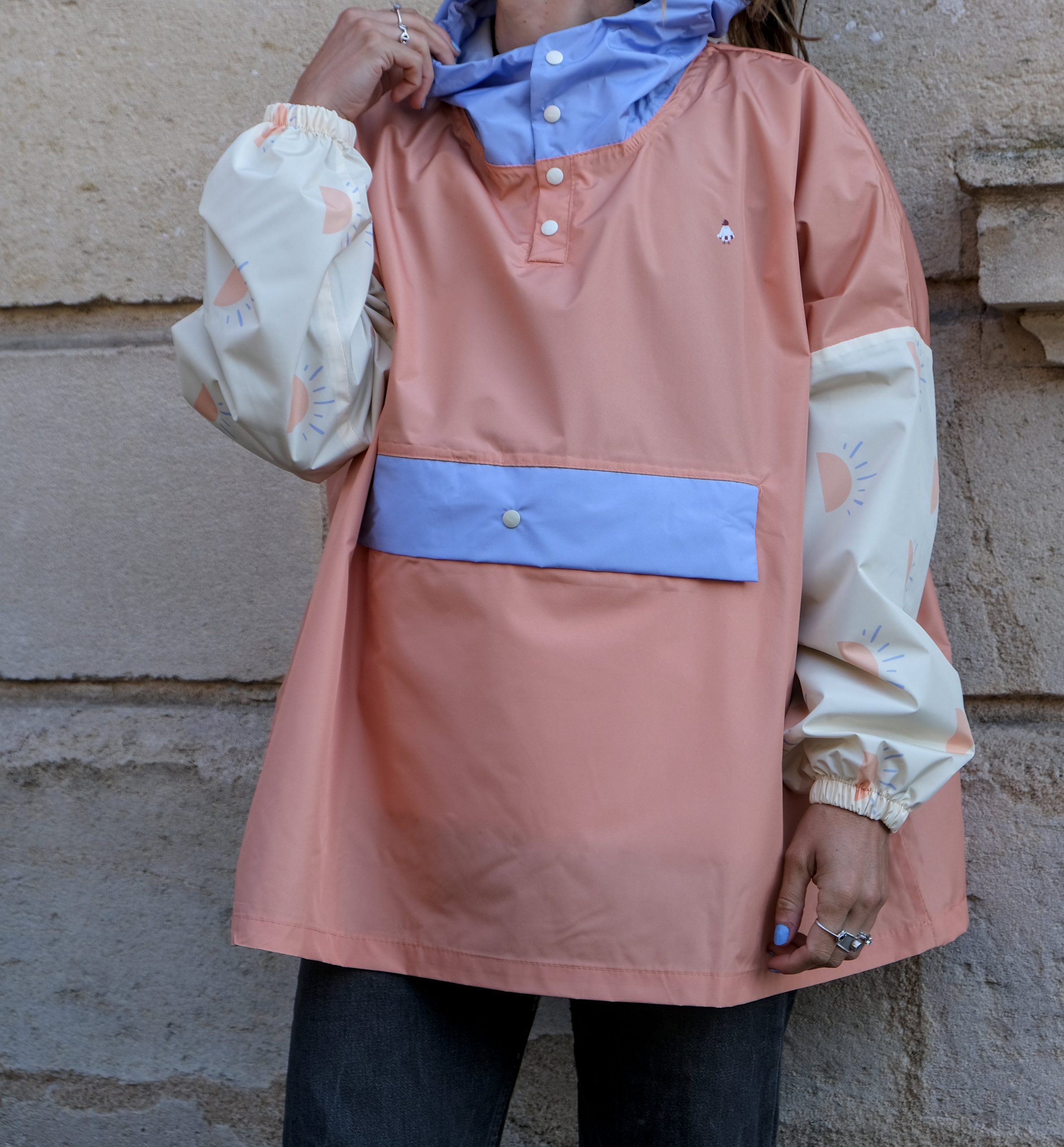 Poncho court Sunrise – Poule Party