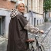 Poncho long Damiers kaki – Poule Party