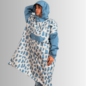 Poncho long Icy Blue – Poule Party