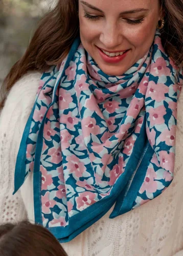 FOULARD POSY OPALE – Image 4