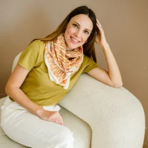 Alternative view of FOULARD MONA PETALE