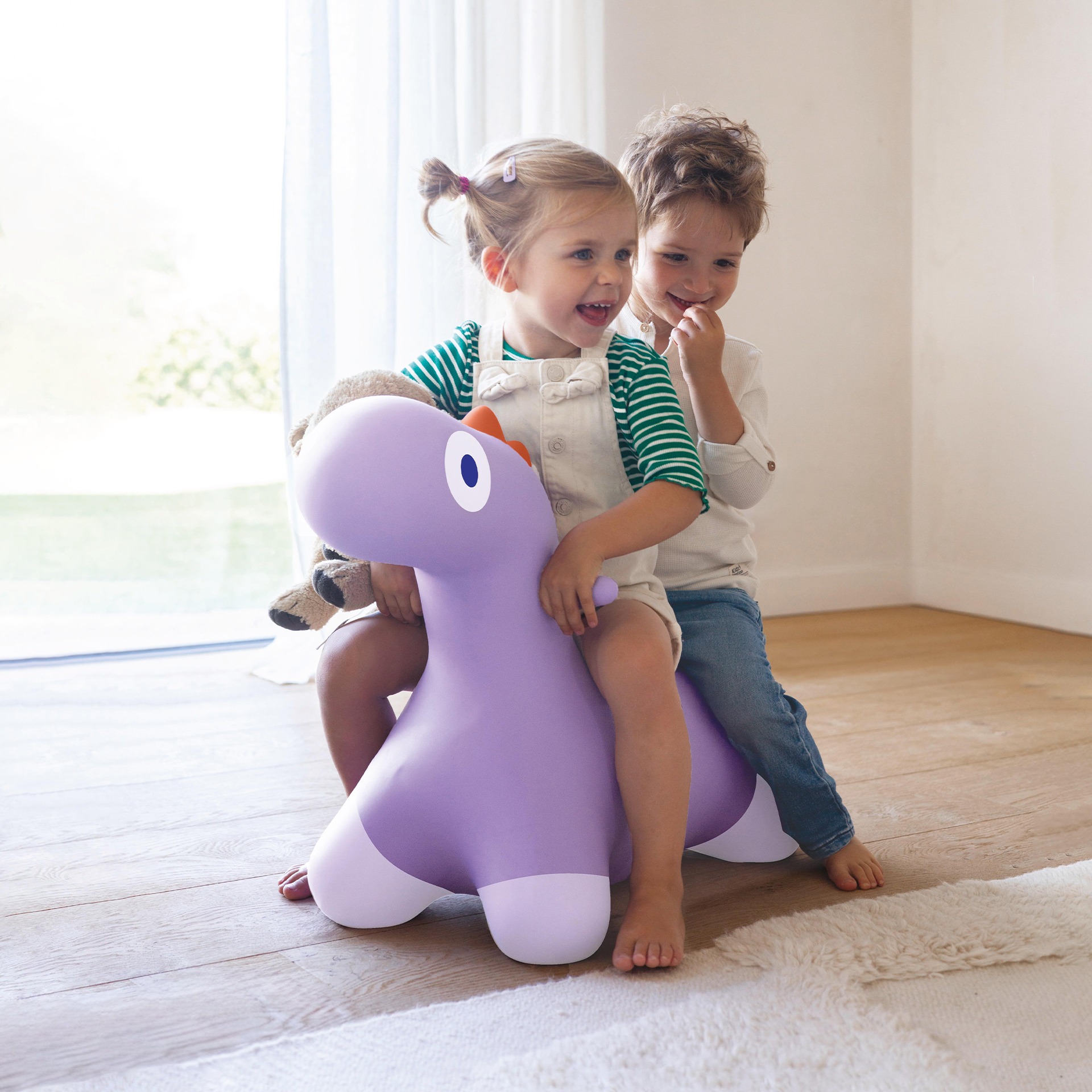 BALLON SAUTEUR - HOPPI DINO LAVANDE – Image 2