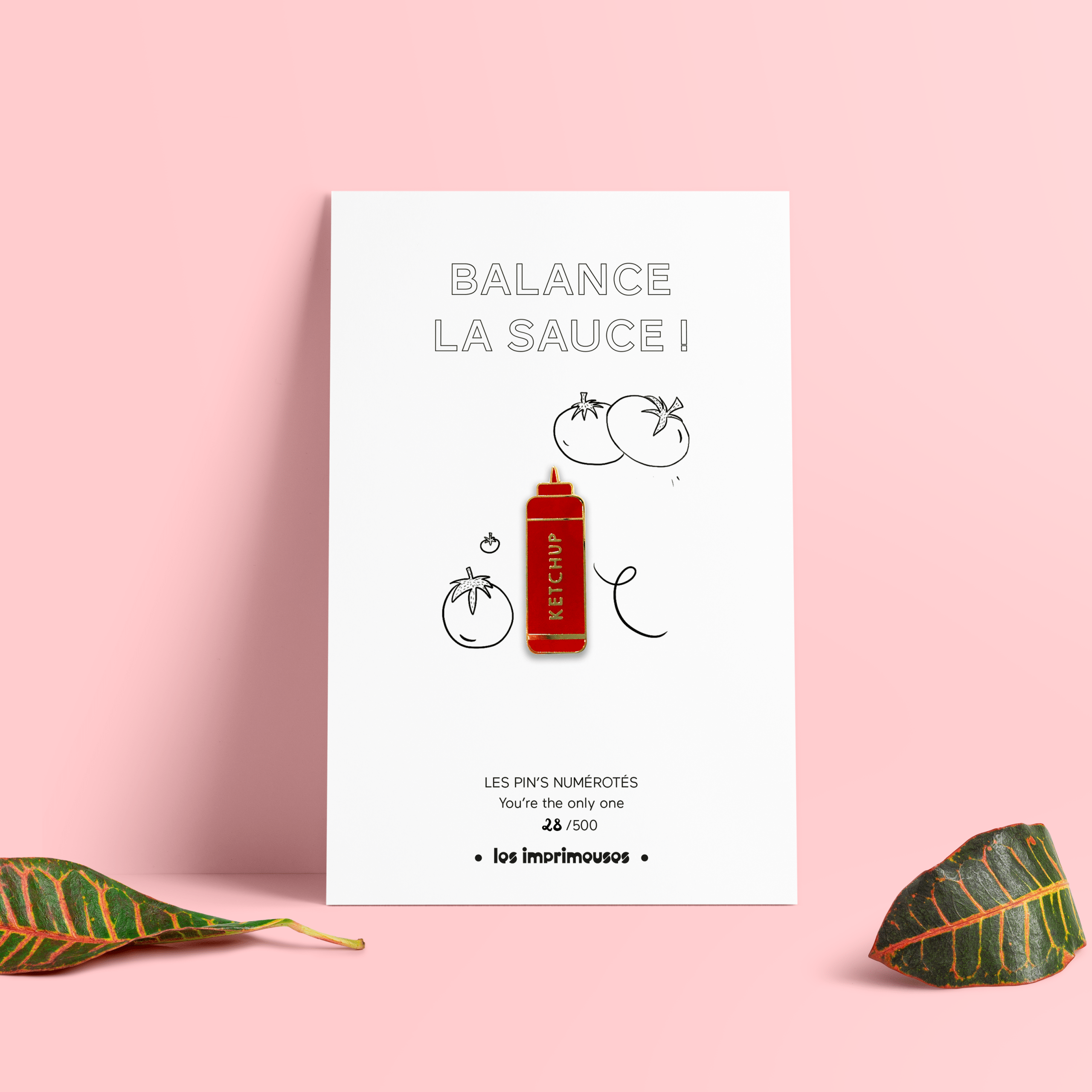 Pin's Ketchup & Mayo Les Imprimeuses