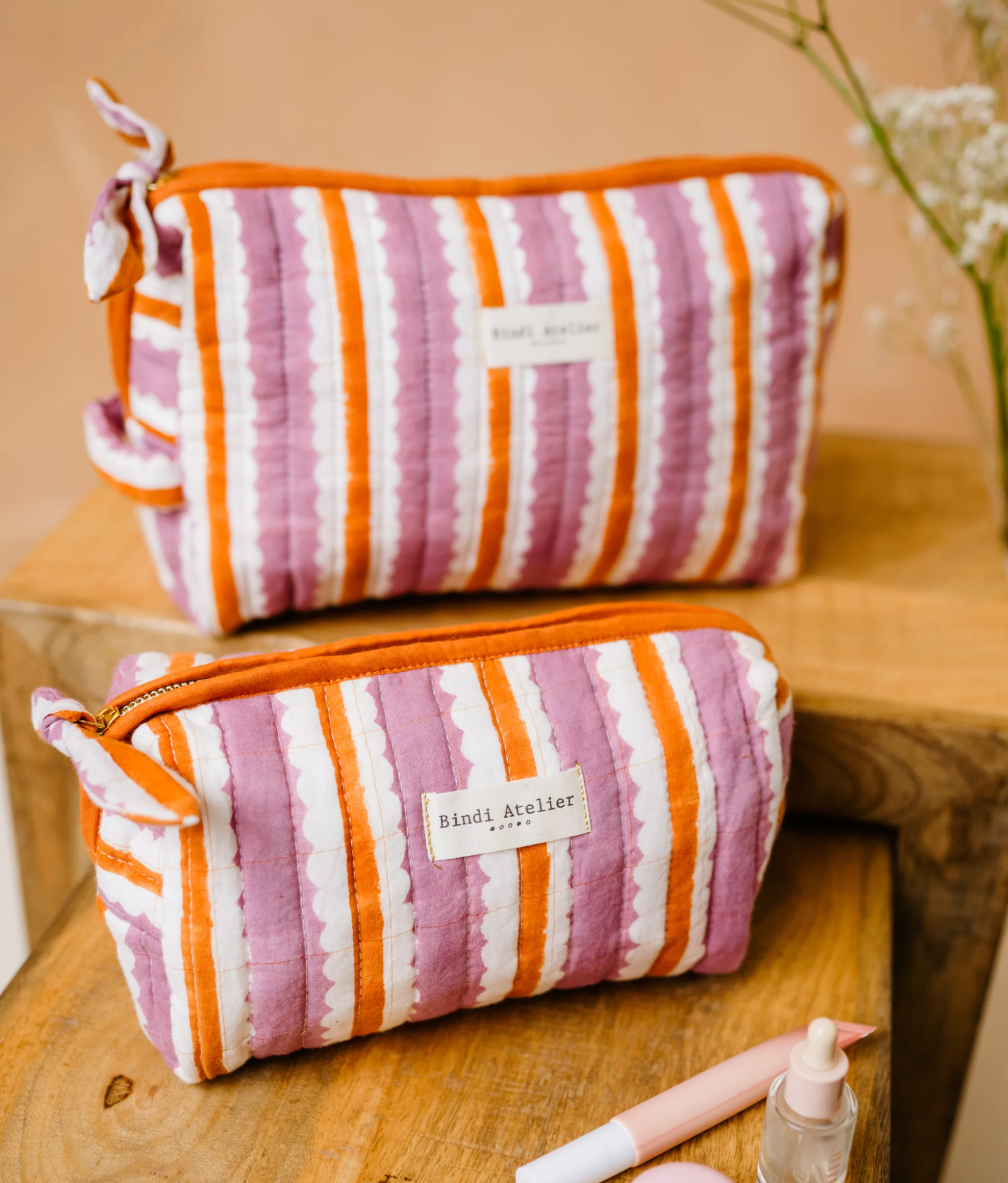 TROUSSE BEAUTE CAMI MAUVE