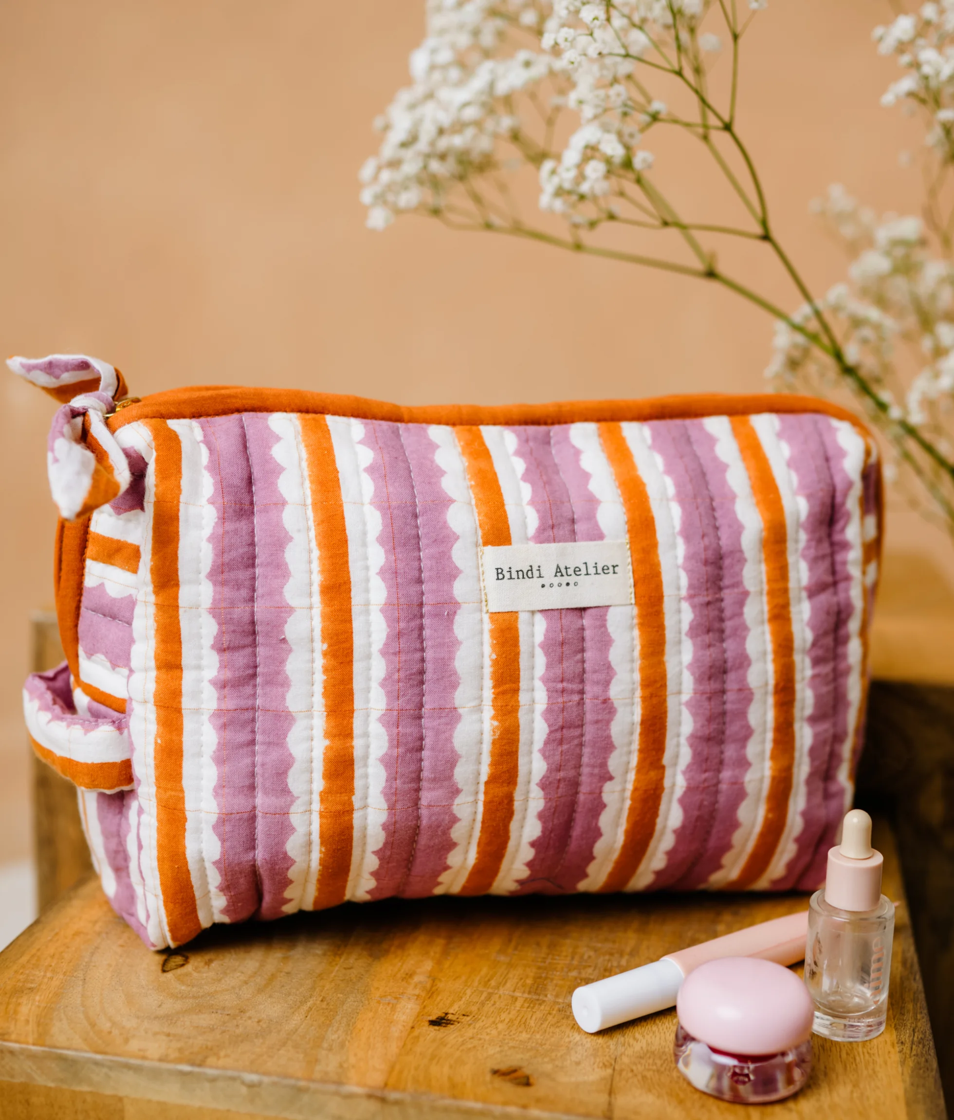 TROUSSE BEAUTE CAMI MAUVE – Image 2