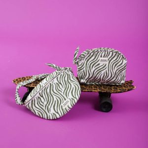 Alternative view of TROUSSE MAKE UP ZEBRE KAKI