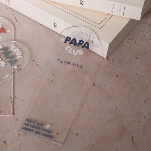 Marque-page personnalisé en plexiglass - Les Mignonneries