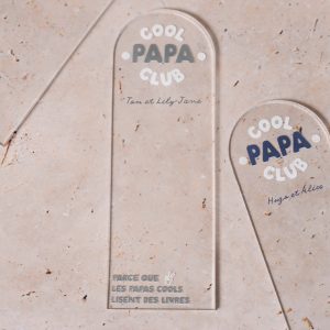 Marque-page Cool Papa Club personnalisé - Les Mignonneries