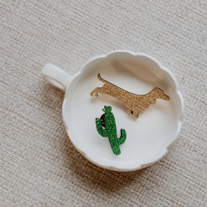 PIN'S FEUTRINE PAILLETEE CACTUS - VERT – Image 3