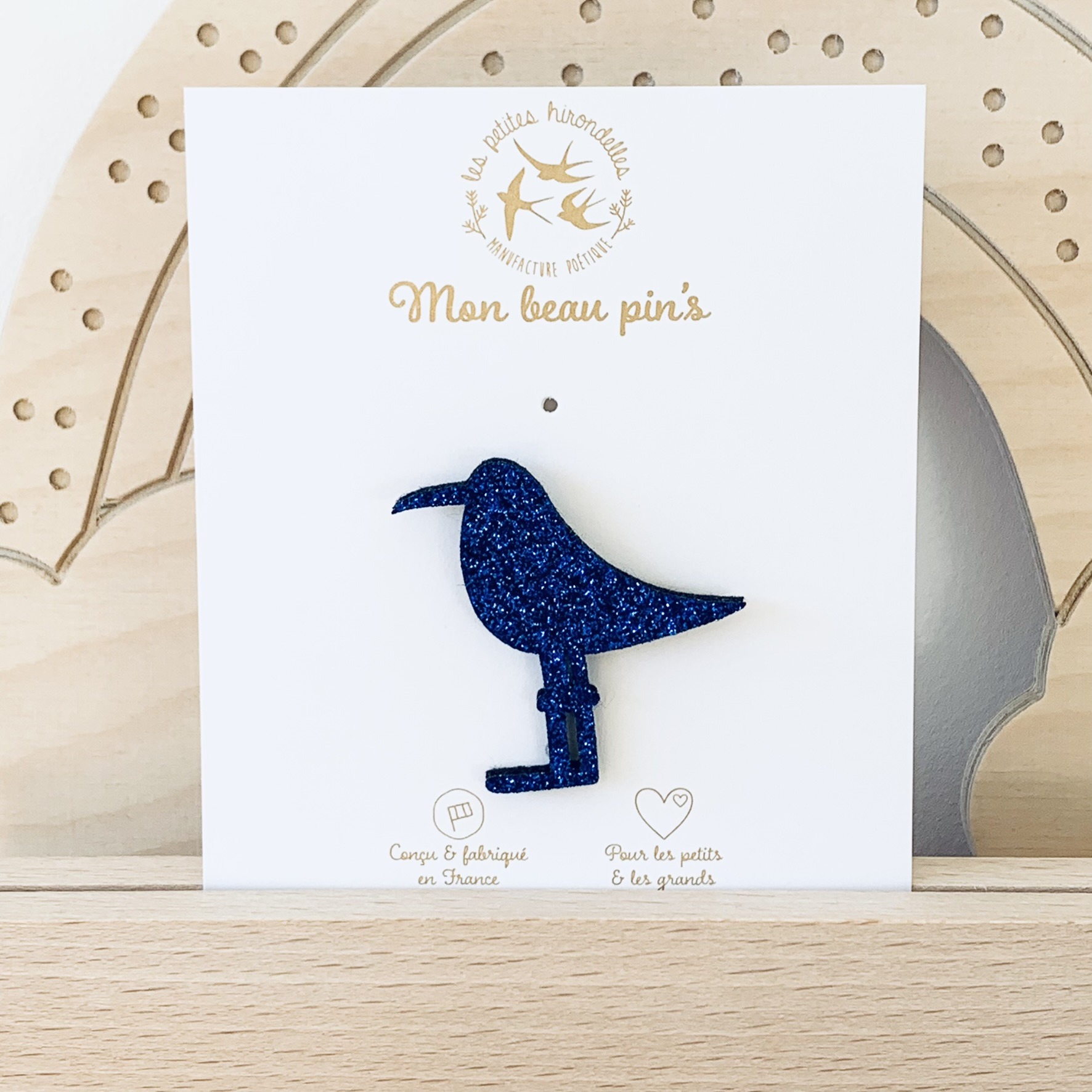 PIN'S FEUTRINE PAILLETEE MOUETTE - MULTI – Image 3