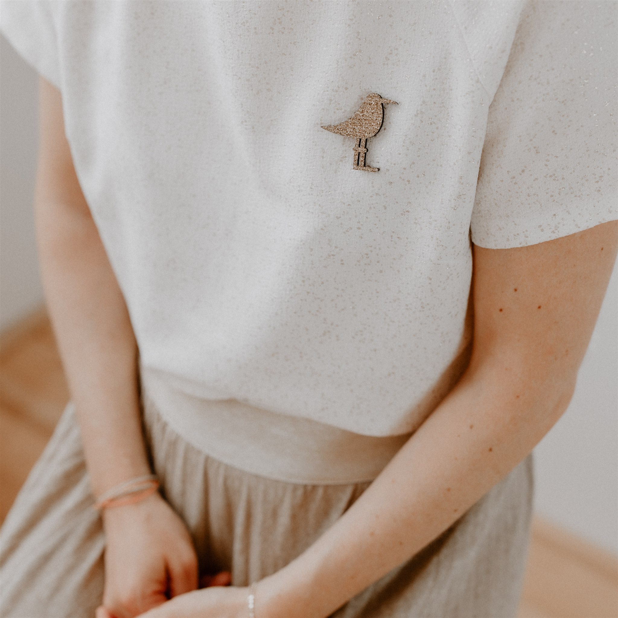 PIN'S FEUTRINE PAILLETEE MOUETTE - MULTI – Image 2
