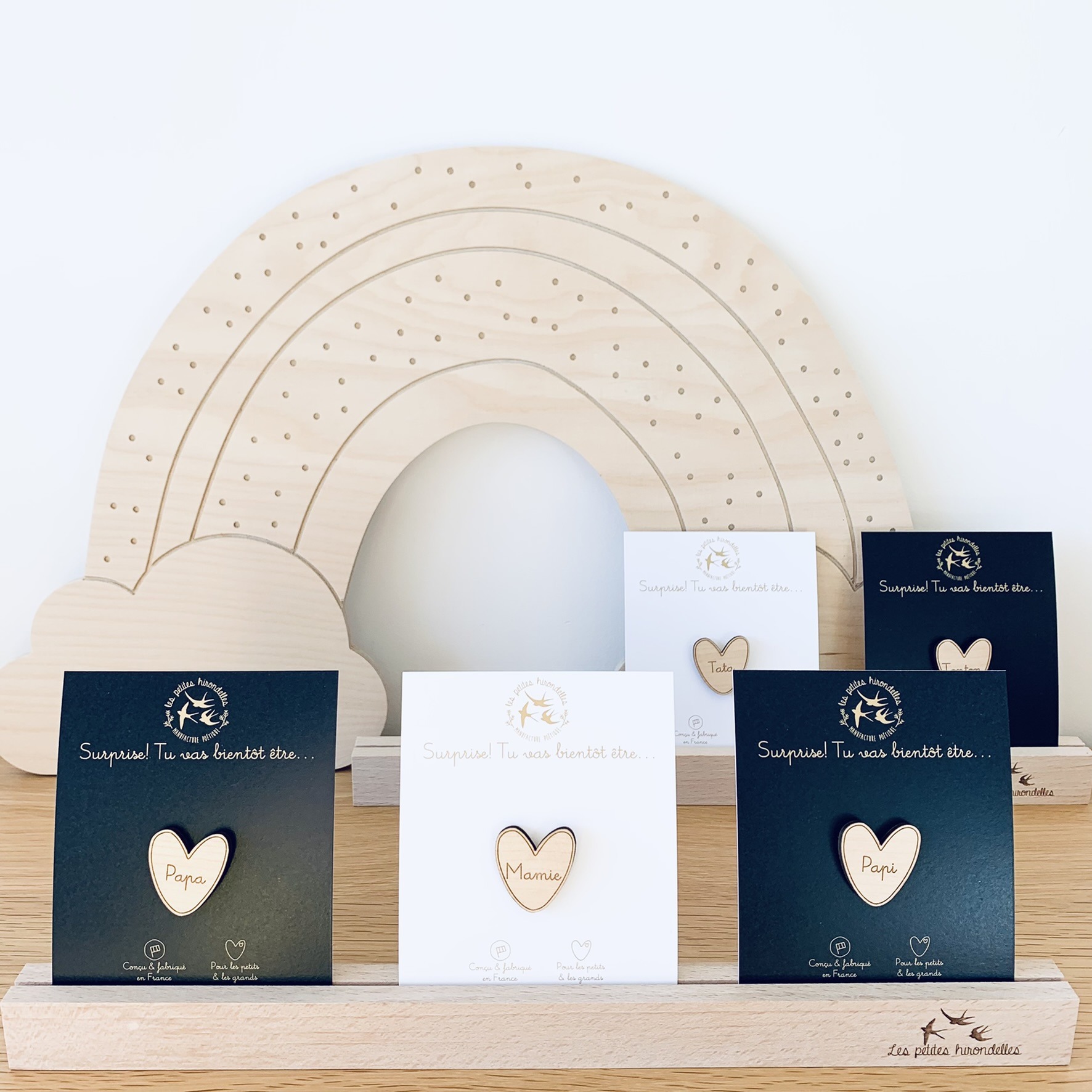 PIN'S EN BOIS TU VAS ETRE PAPA – Image 3
