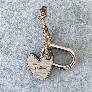 PORTE CLES CŒUR TATA DORE