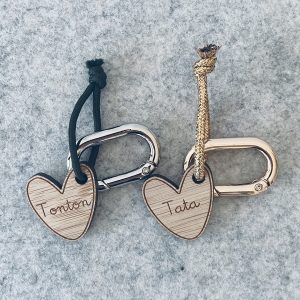 PORTE CLES CŒUR TATA DORE – Image 3