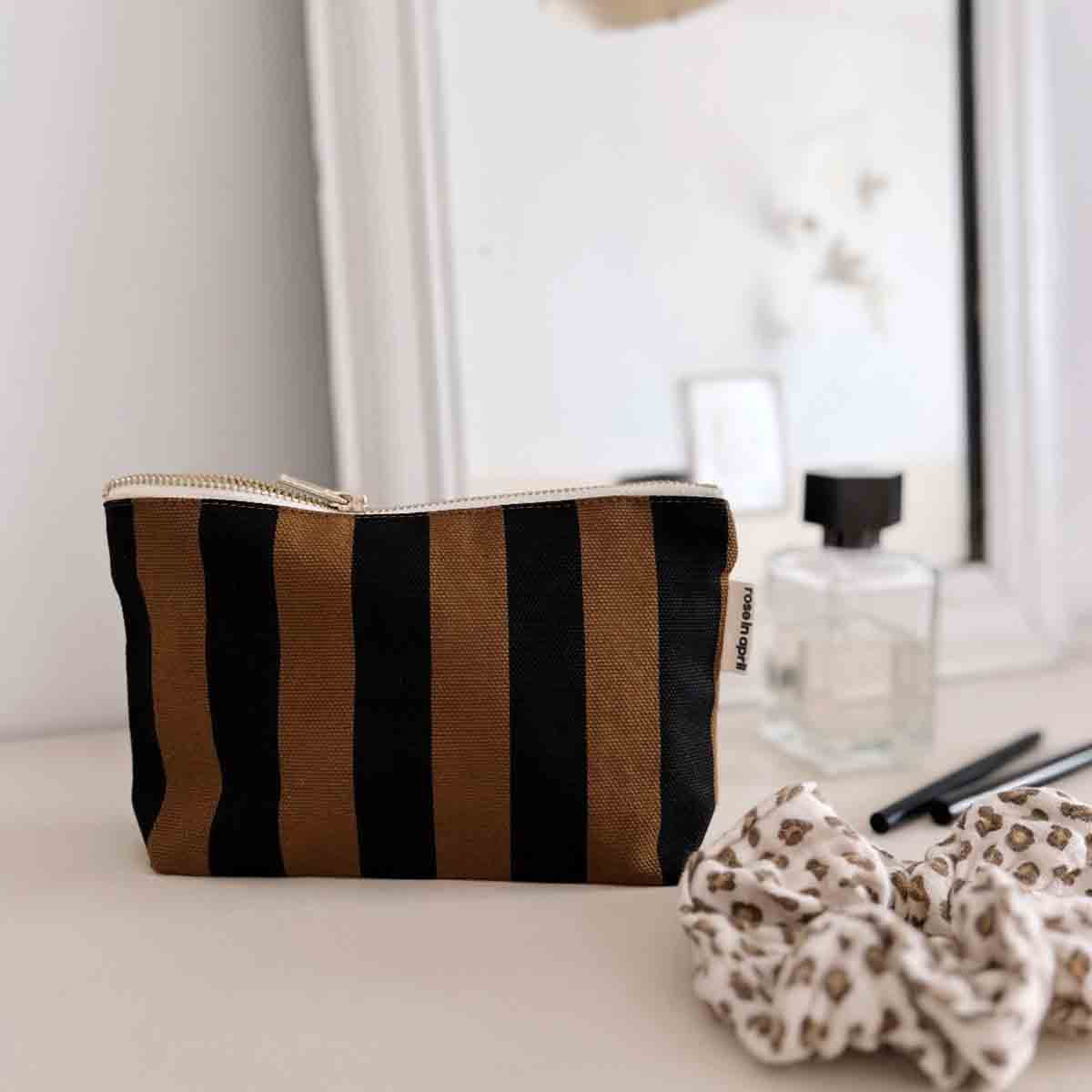 POCHETTE SOFIA RAYURE CUMIN – Image 2