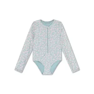 Alternative view of Maillot de bain anti-UV pour filles avec manches - Vert - Florish