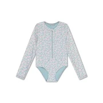 Maillot de bain anti-UV pour filles avec manches - Vert - Florish – Image 2