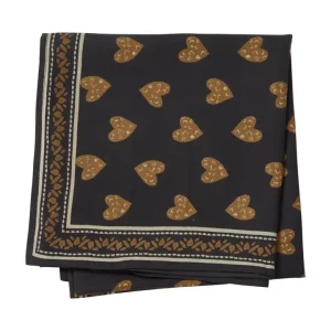 Foulard Indien - Coeur Sauvage Anthracite