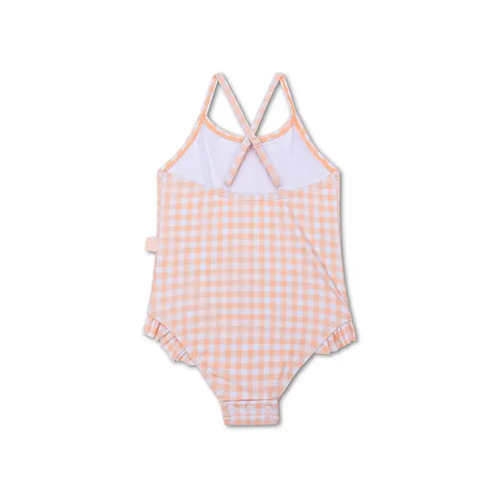 Maillots de bain filles - Orange/Blanc - Grille du coucher de soleil – Image 5