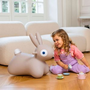 BALLON SAUTEUR - HOPPI LAPIN BEIGE