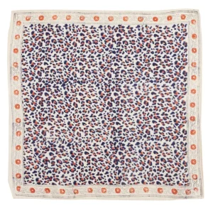 Alternative view of Foulard Indien - Leopard Beige Marine