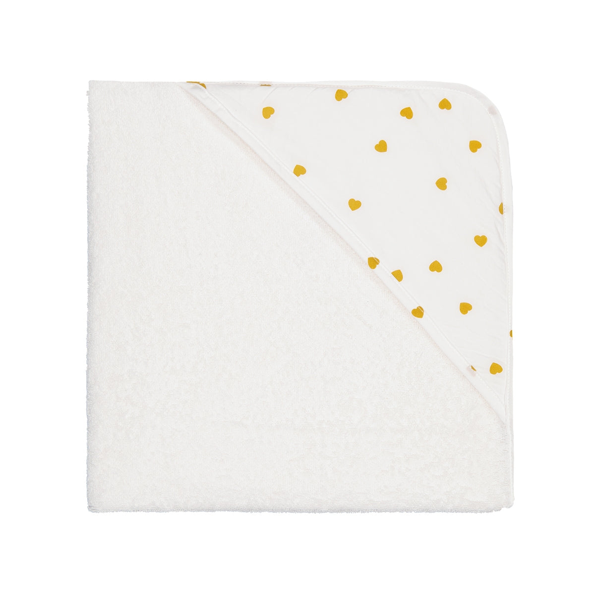 CAPE DE BAIN COLETTE CŒUR MOUTARDE