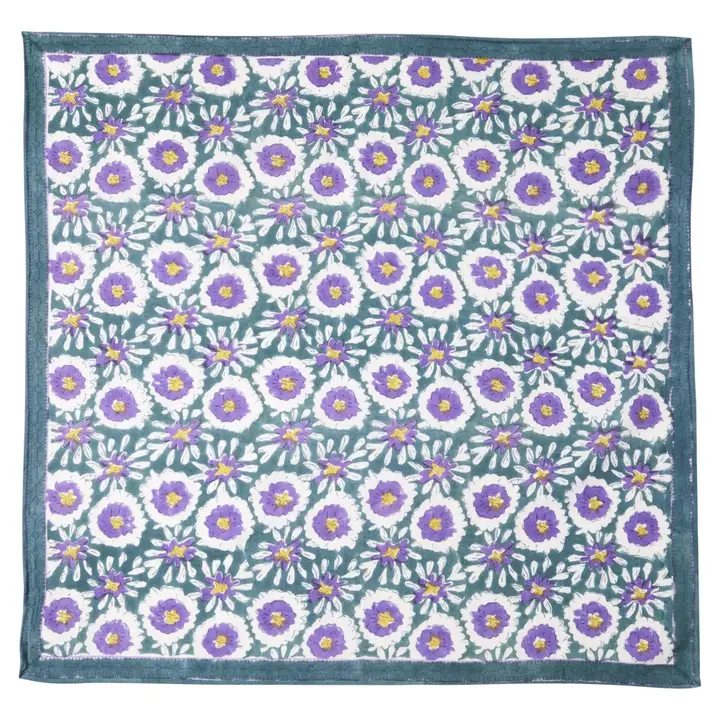 Foulard Indien - Margotte Vert Sapin – Image 3