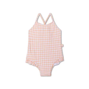 Maillots de bain filles - Orange/Blanc - Grille du coucher de soleil – Image 6