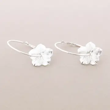 BOUCLES OREILLES FLEURS DORE – Image 2