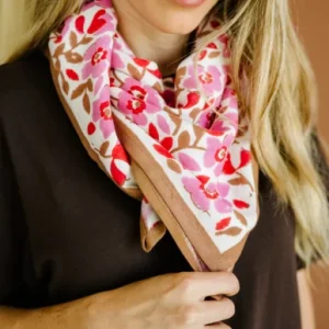 Alternative view of FOULARD AMELIA PINK