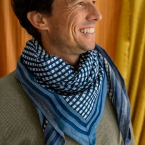 Alternative view of FOULARD VICHY TARA BRUME