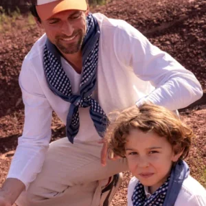 FOULARD VICHY TARA BRUME – Image 3