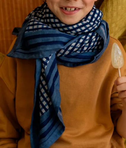 FOULARD VICHY TARA BRUME – Image 4