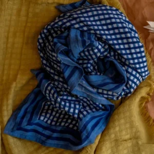 FOULARD VICHY TARA BRUME – Image 5