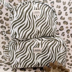 TROUSSE MAKE UP ZEBRE KAKI – Image 3