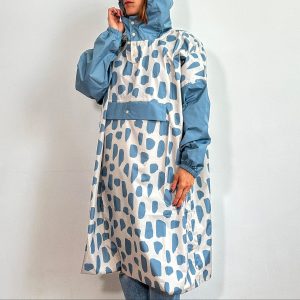 Poncho long Icy Blue – Poule Party