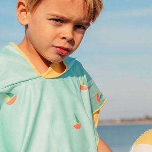 Alternative view of PONCHO DE PLAGE BLEU BANANE